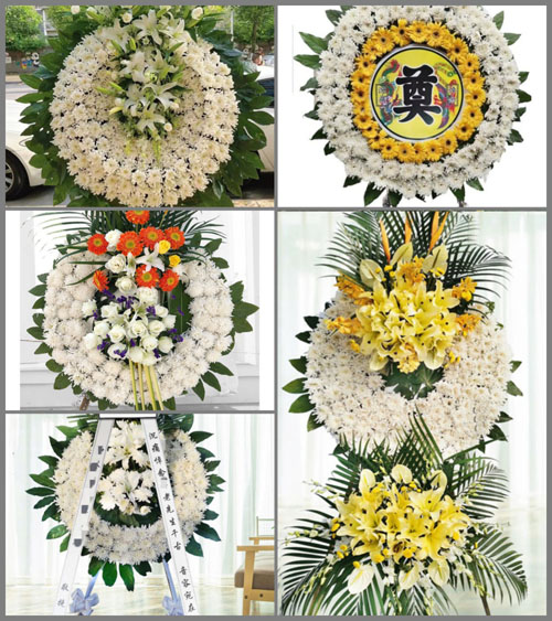 四川成都新都区斑竹园镇大夫村花圈速递